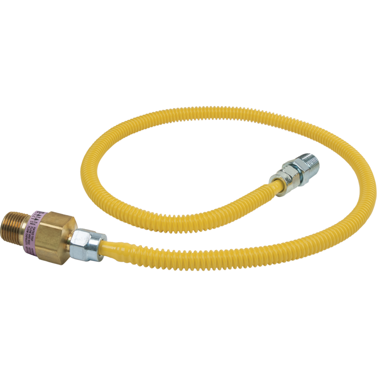 Jones Stephens Gas-Anschluss 5/8 Od X 36 Zoll – Mit 1/2 MIP X 1/2 MIP Verschraubung